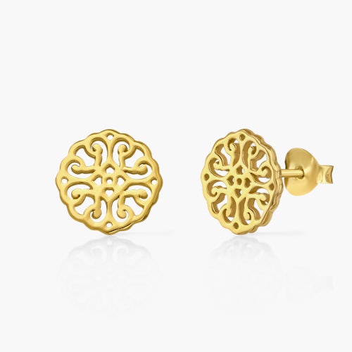 Kolczyki Savicki: srebrne pozłacane